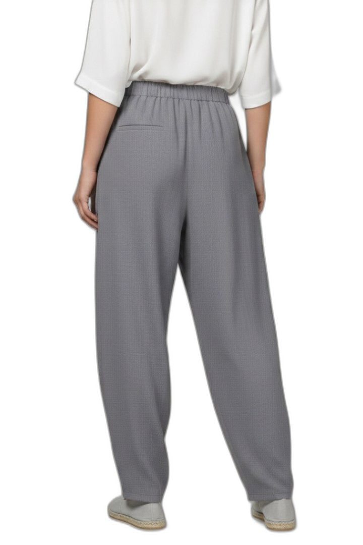 Stylish Grey Pants for Women with High Waisted Pockets Lounge Style
