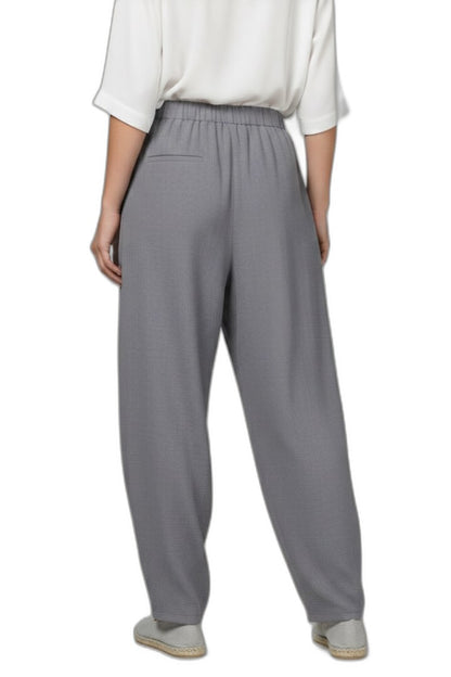 Stylish Grey Pants for Women with High Waisted Pockets Lounge Style