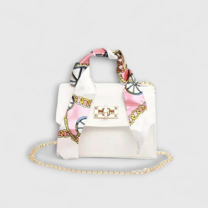 Stylish Leather Clutch Bag for Women with Chain Strap Party Style