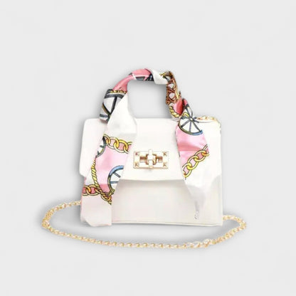 Stylish Leather Shoulder Bag for Women with Chain Strap Party Style