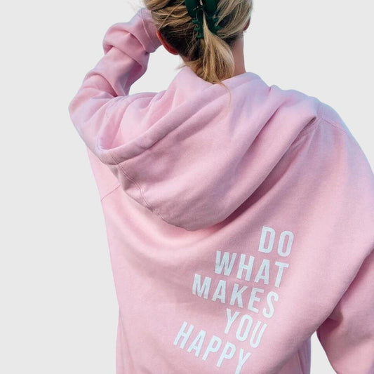 Stylish Pink Hoodie for Women with Long Sleeve Oversized Lounge Style