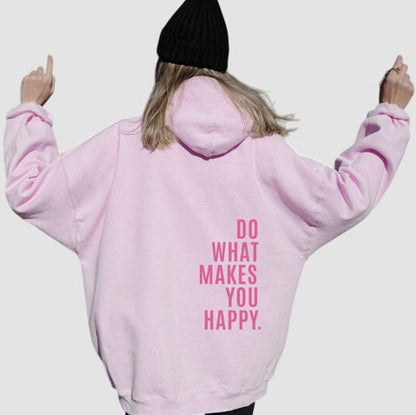 Stylish Pink Hoodie for Women with Long Sleeve Oversized Lounge Style
