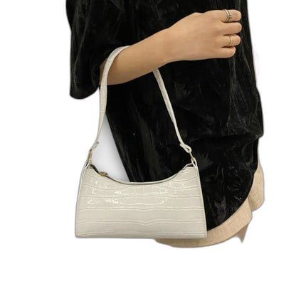 Stylish Red Leather Shoulder Bag for Women with Party Style