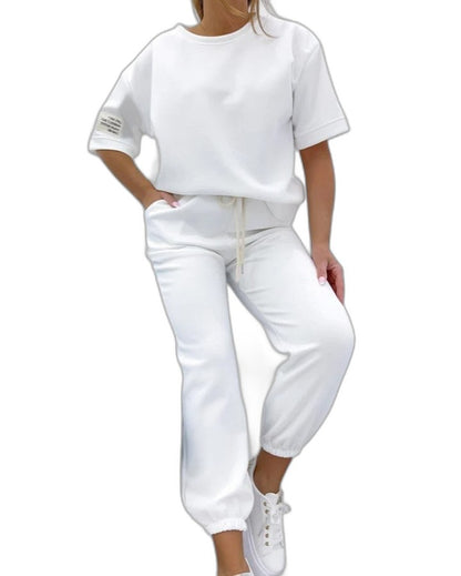 Stylish Sage Green Knit Two Piece Set for Women with Pockets Lounge Style