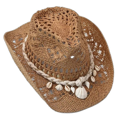 Stylish Tan Crochet Hat for Women with Vacation Style