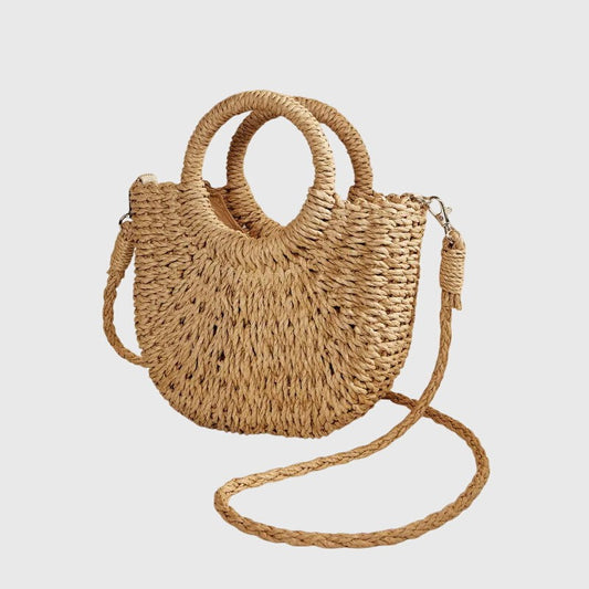 Stylish Tan Crochet Tote Bag for Women with Vacation Style