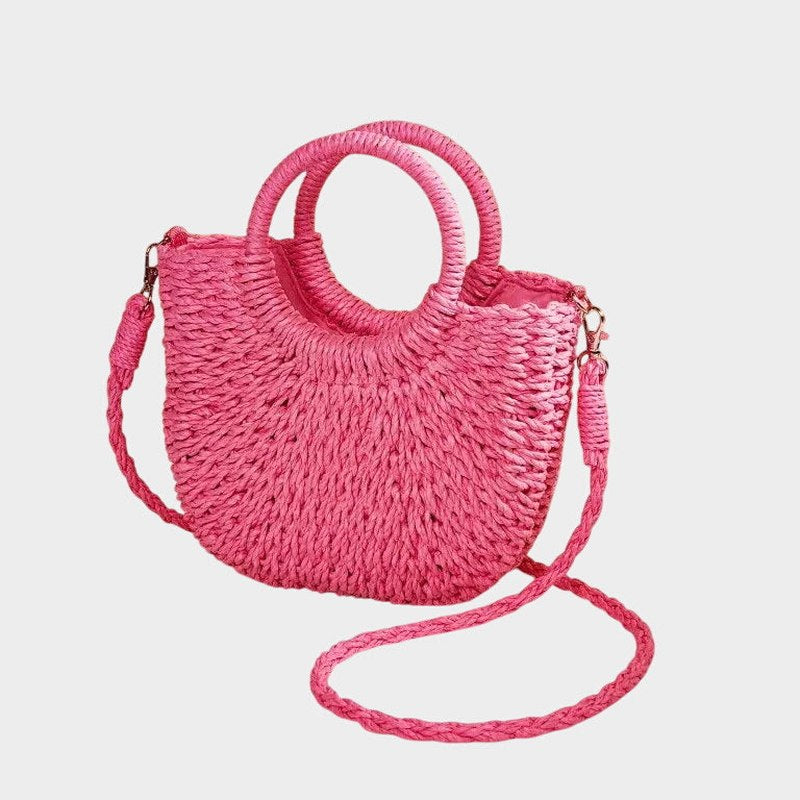 Stylish Tan Crochet Tote Bag for Women with Vacation Style
