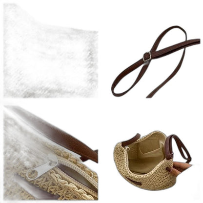 Stylish Tan Crochet Tote Bag for Women with Vacation Style