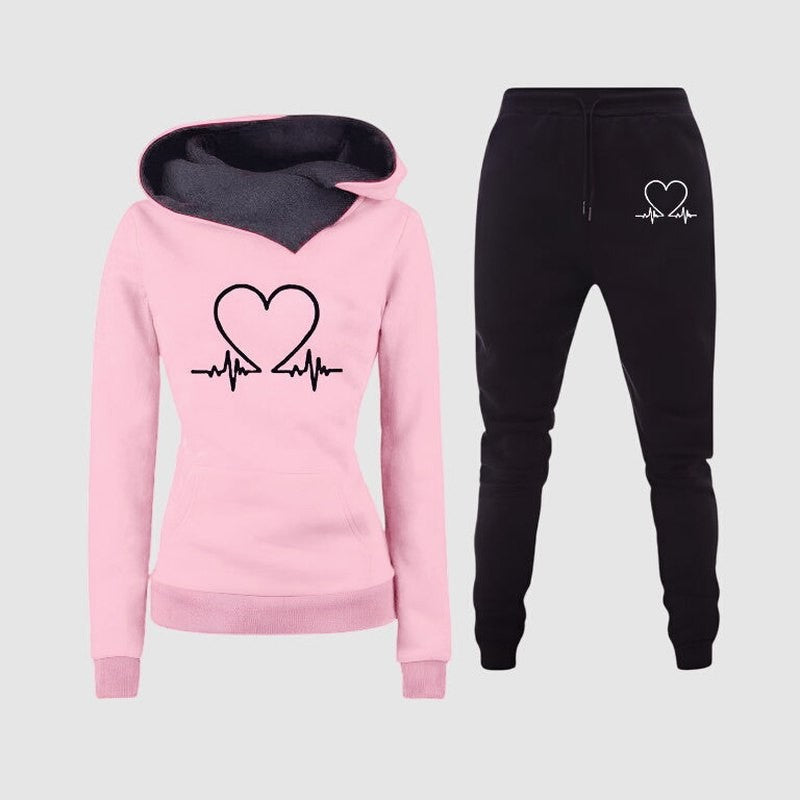 Stylish Two Piece Set for Women with Long Sleeve Lounge Style