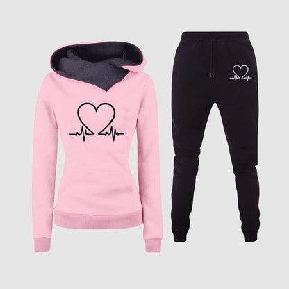 Stylish Two Piece Set for Women with Long Sleeve Lounge Style