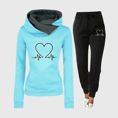 Stylish Two Piece Set for Women with Long Sleeve Lounge Style