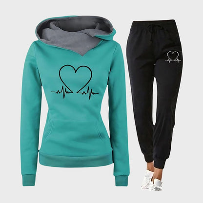 Stylish Two Piece Set for Women with Long Sleeve Lounge Style