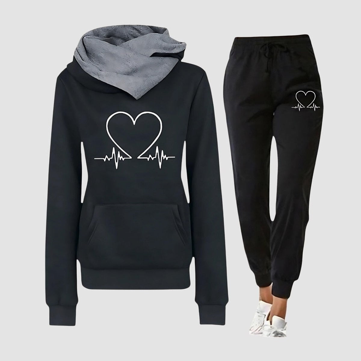 Stylish Two Piece Set for Women with Long Sleeve Lounge Style