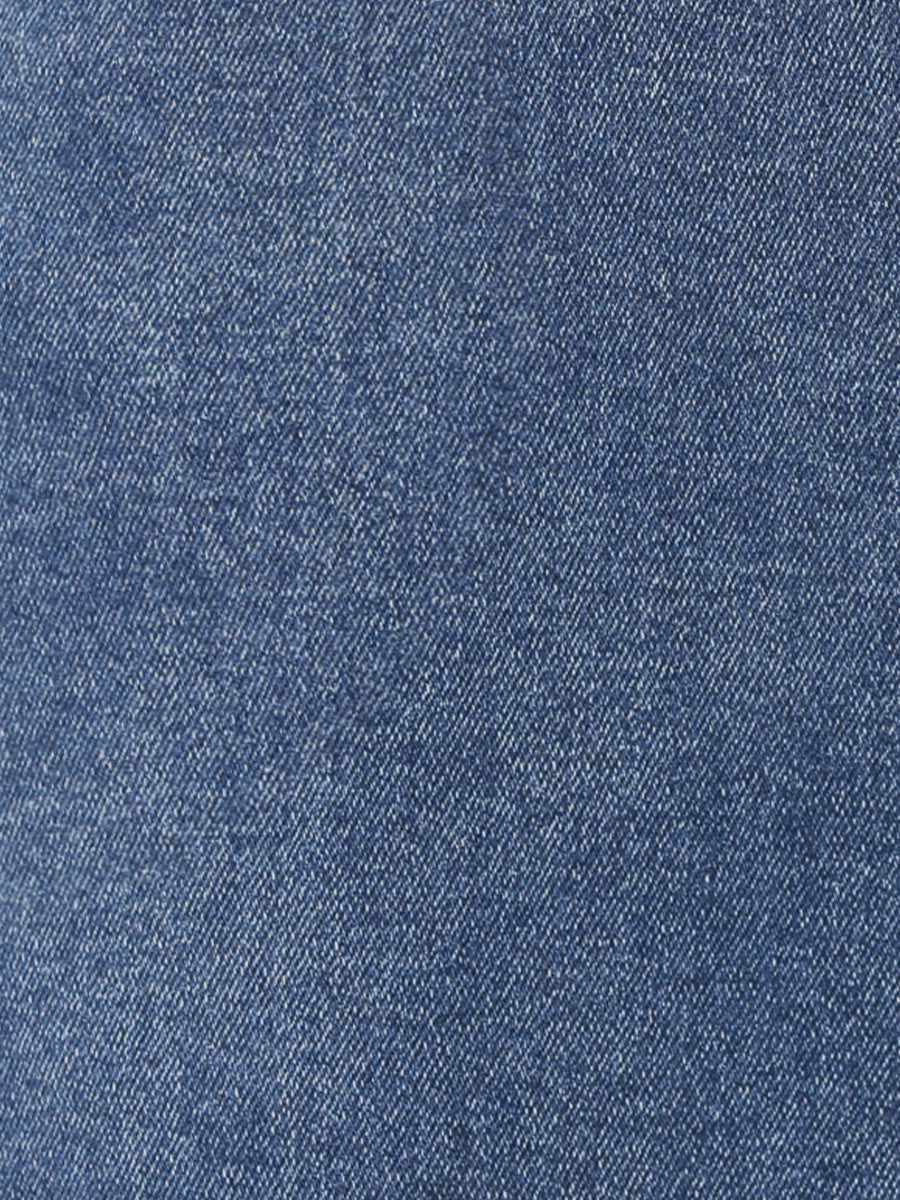 Effortless Jean Skirt for Women with High Waist Front Slit Midi Pencil Style