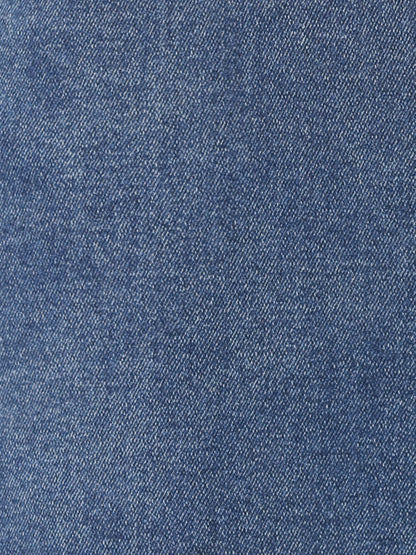 Effortless Jean Skirt for Women with High Waist Front Slit Midi Pencil Style